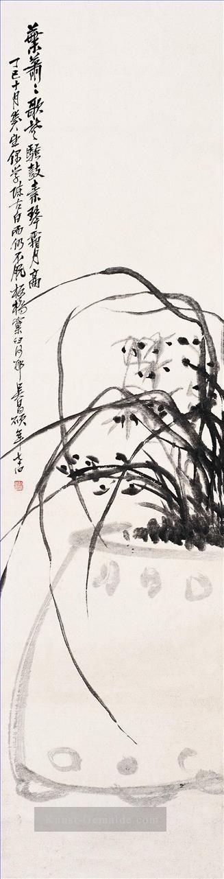 Wu cangshuo orchis old China ink Ölgemälde